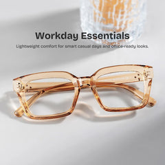 Grover Rectangle Beige Glasses