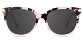 Mailyn Round Pink Tortoise Glasses