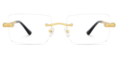 Peavy Rectangle Gold Glasses