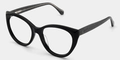 Kiera Cat-eye Black Glasses