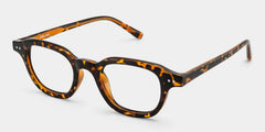 Amber Square Tortoise Glasses