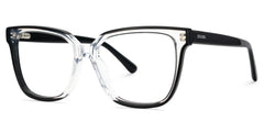 Benguie Square Black Clear Glasses