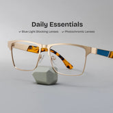 Jasper Browline Gold Glasses