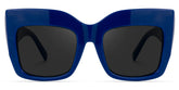 Alberta Cat Eye Blue Sunglasses
