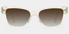 Miranda Clear Yellow Cat eye Sunglasses