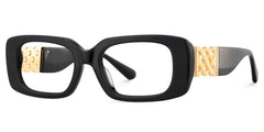 Jonas Rectangle Black Glasses