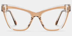Saucie Cateye Brown Glasses
