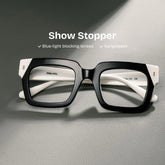 Sarah Square Black Glasses