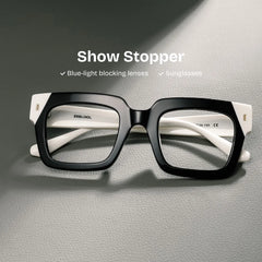 Sarah Square Black Glasses