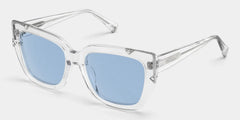 A clear, oversized frame that's playful and chic.