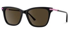 Eliot Rectangle Black Sunglasses