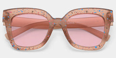 Malcolm Square Matte Brown Sunglasses