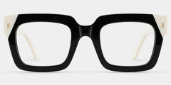 Sarah Square Black Glasses