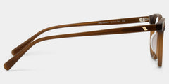 Allison Matte Brown Round Glasses