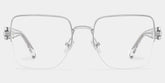 Lauren Square Silver Glasses