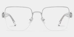 Lauren Square Silver Glasses