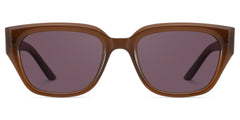 Serene Cat Eye Brown Clear Polarized Sunglasses