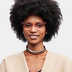 Freya Square Pink Glasses