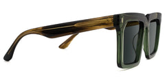 Moreland Rectangle Green Glasses