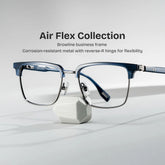 Audrey Browline Blue Glasses