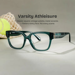 Blake Green Square Glasses