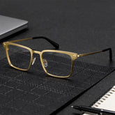 Chaney Rectangle Gold Glasses