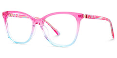 Gage Butterfly Pink Blue Glasses