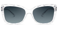 Edna Cateye Clear Sunglasses