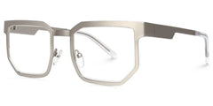 Barber Geometric Silver Glasses