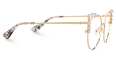 Wallice Cateye Gold Glasses