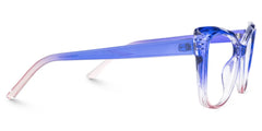 Farris Square Blue Glasses