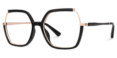 Alexia Square Black Glasses