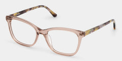 Bella Pink Rectangle Glasses