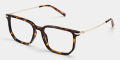 Michelle Rectangle Tortoise Glasses