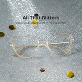 Celine Cat-eye Gold Glasses