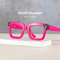 Sarah Square Pink Tortoise Glasses
