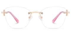 Jaxon Rectangle Rose Gold Glasses