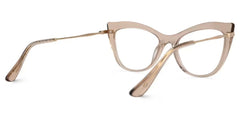 Indira Cat Eye Beige Glasses