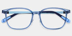Lane Rectangle Blue Clear Glasses