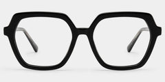Devon Geometric Black Glasses