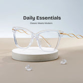Mason Cat eye Clear Glasses