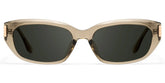 Riviera Geometric Beige Sunglasses