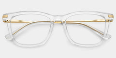 Selena Rectangle Clear Glasses