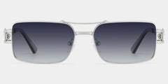 Eric Aviator Silver Glasses