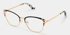 Mariana Rectangle Black Glasses