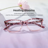 Sawyer Pink Rectangle Glasses