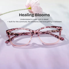 Sawyer Pink Rectangle Glasses