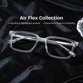 Cyrus Rectangle Gray Glasses
