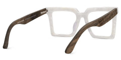 Pierre Square White Glasses