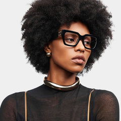 Maddox Square Black Glasses